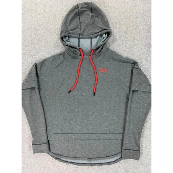 Under Armour‎ Lightweight Athletic Hoodie Sweatshirt (Women's Medium) Gray - Picture 1 of 10